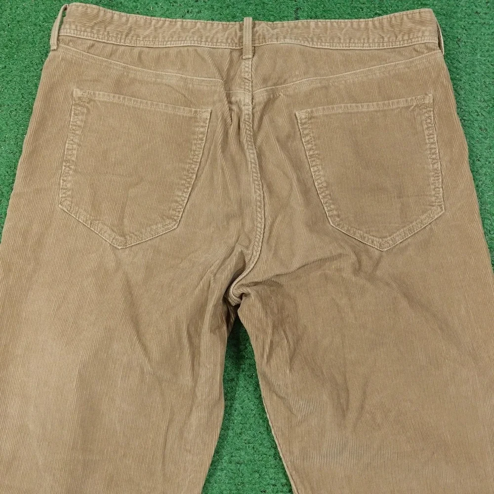 Banana Republic Straight Fit Pants Mens 34x34‎ Beige Corduroy Khakis Pima